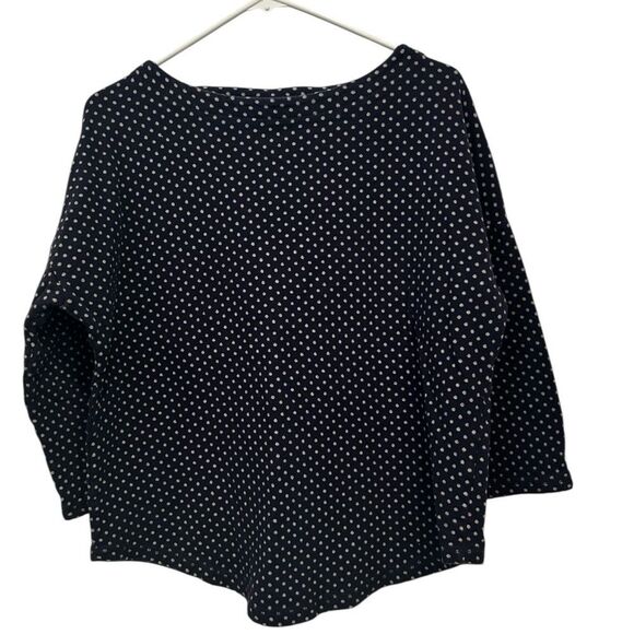 Boden Navy and White Polka Dot top size 12 - Picture 1 of 6